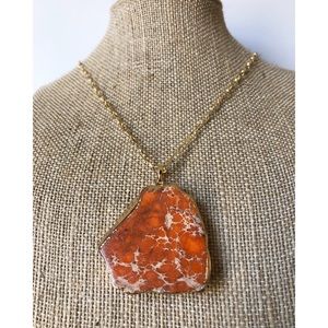 ✨New!✨ 30” Orange Pendant Necklace